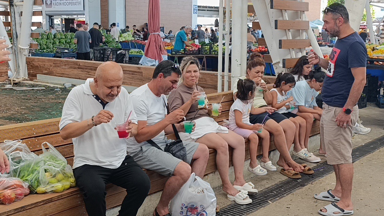 Torosların zirvesinden gelen karlarla serinliyorlar