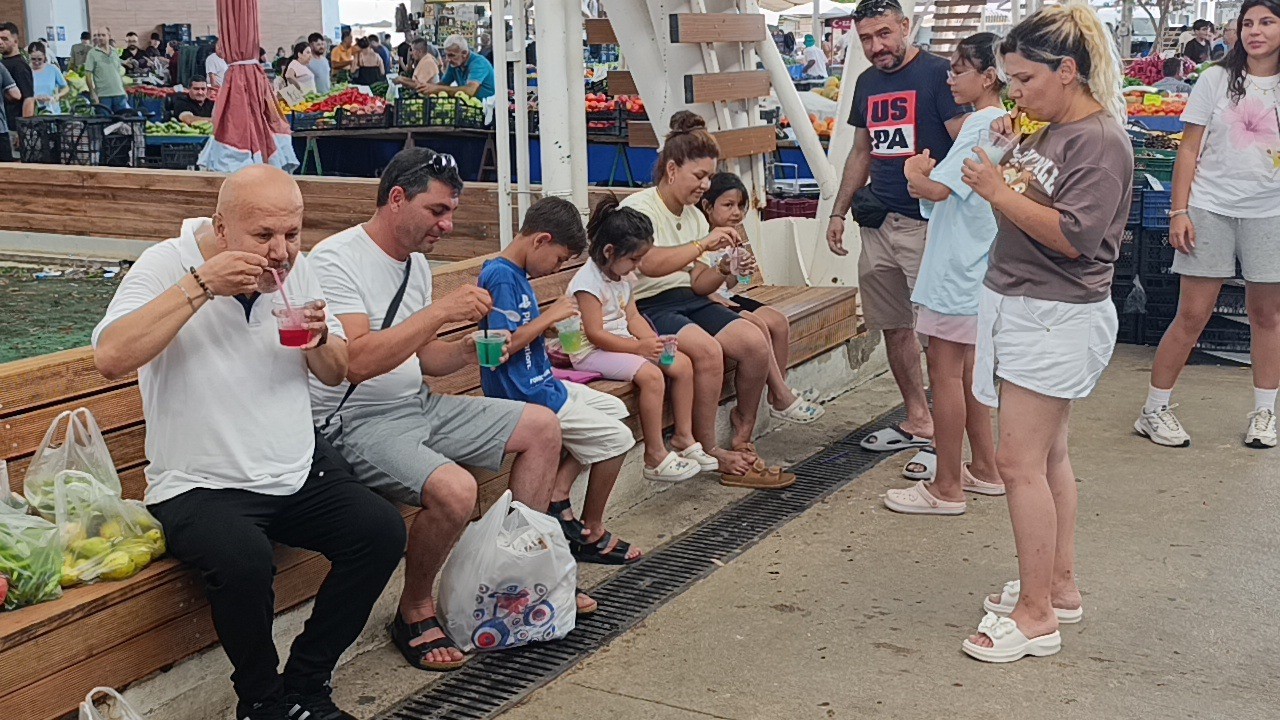 Torosların zirvesinden gelen karlarla serinliyorlar