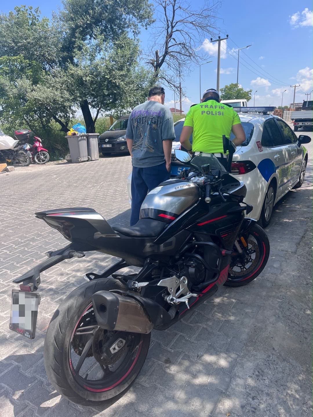 Tek tekerle gitmenin bedeli 46 bin lira oldu