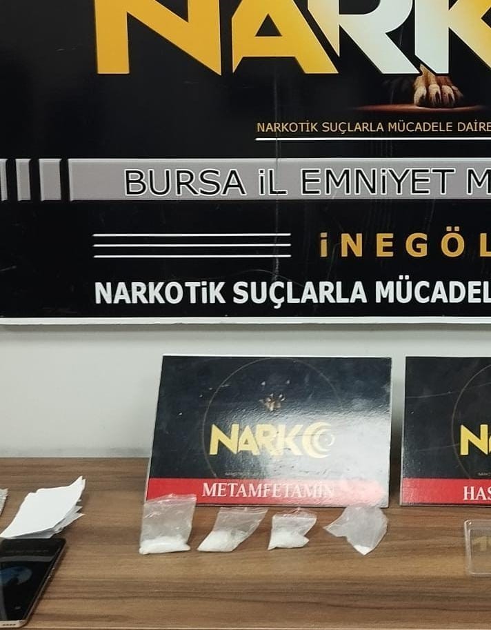 İnegöl’de uyuşturucu operasyonu: 50 gram metamfetamin ele geçirildi