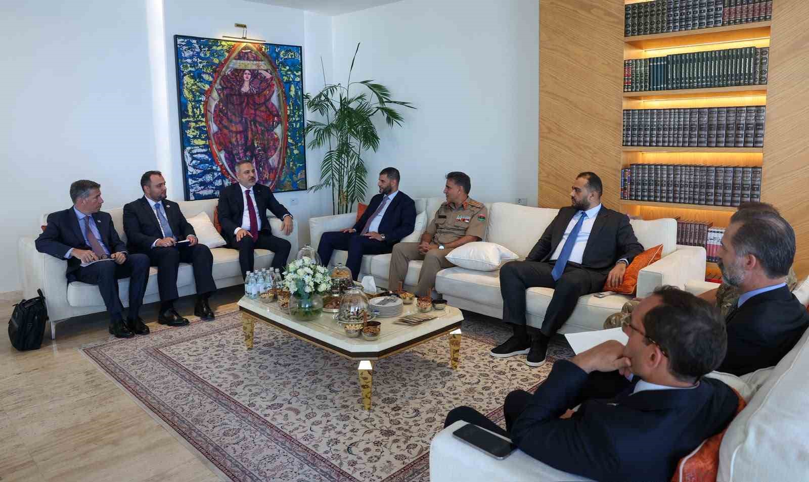 Dışişleri Bakanı Fidan, Libya Başbakanı Ulusal Güvenlik Danışmanı Dibeybe ile bir araya geldi