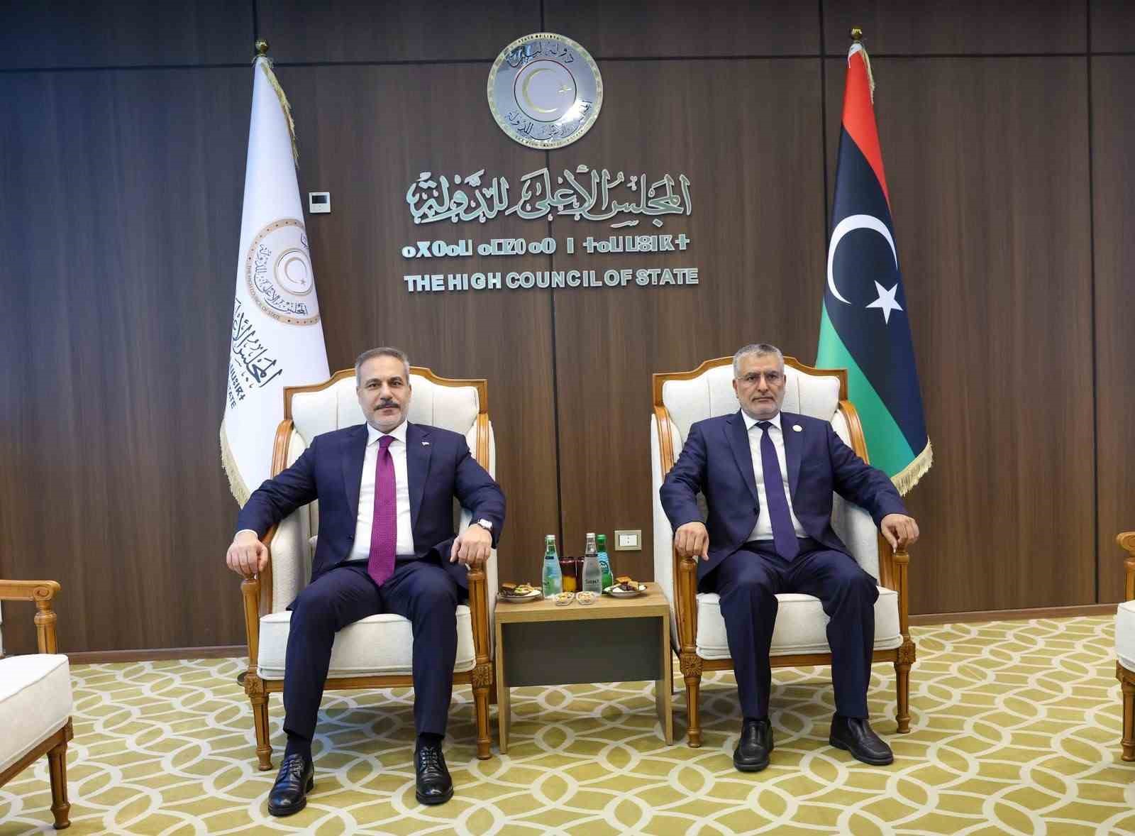 Dışişleri Bakanı Fidan Libya Yüksek Devlet Konseyi Başkanı Takala ile görüştü