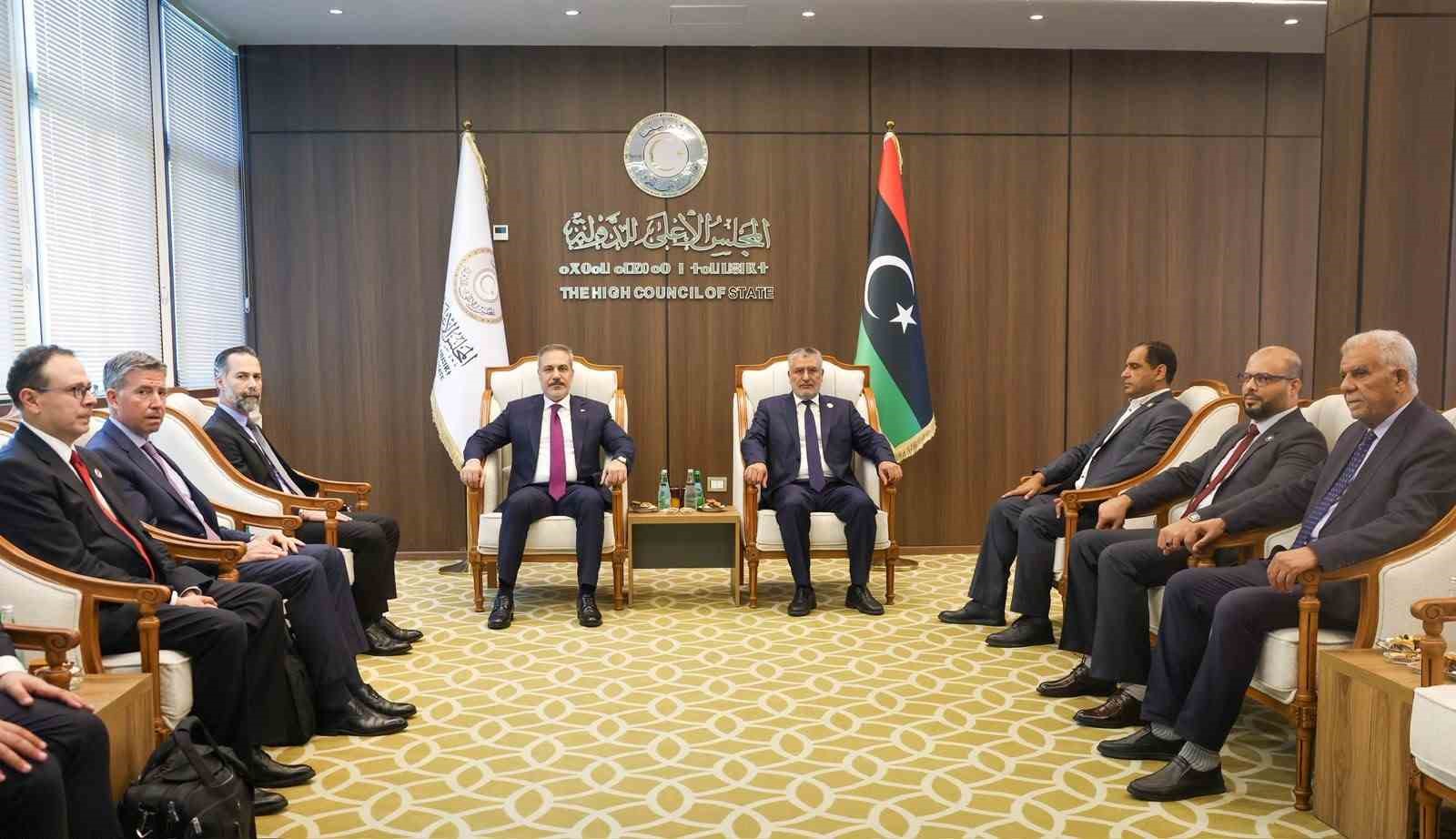 Dışişleri Bakanı Fidan Libya Yüksek Devlet Konseyi Başkanı Takala ile görüştü