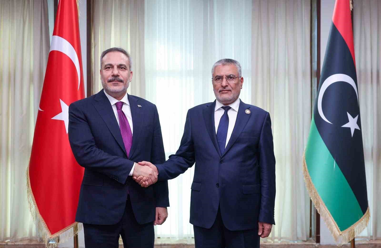 Dışişleri Bakanı Fidan Libya Yüksek Devlet Konseyi Başkanı Takala ile görüştü