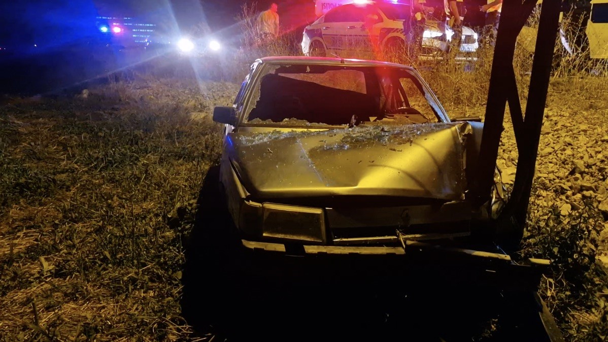 Çorum’da otomobil tarlaya uçtu: 1 yaralı