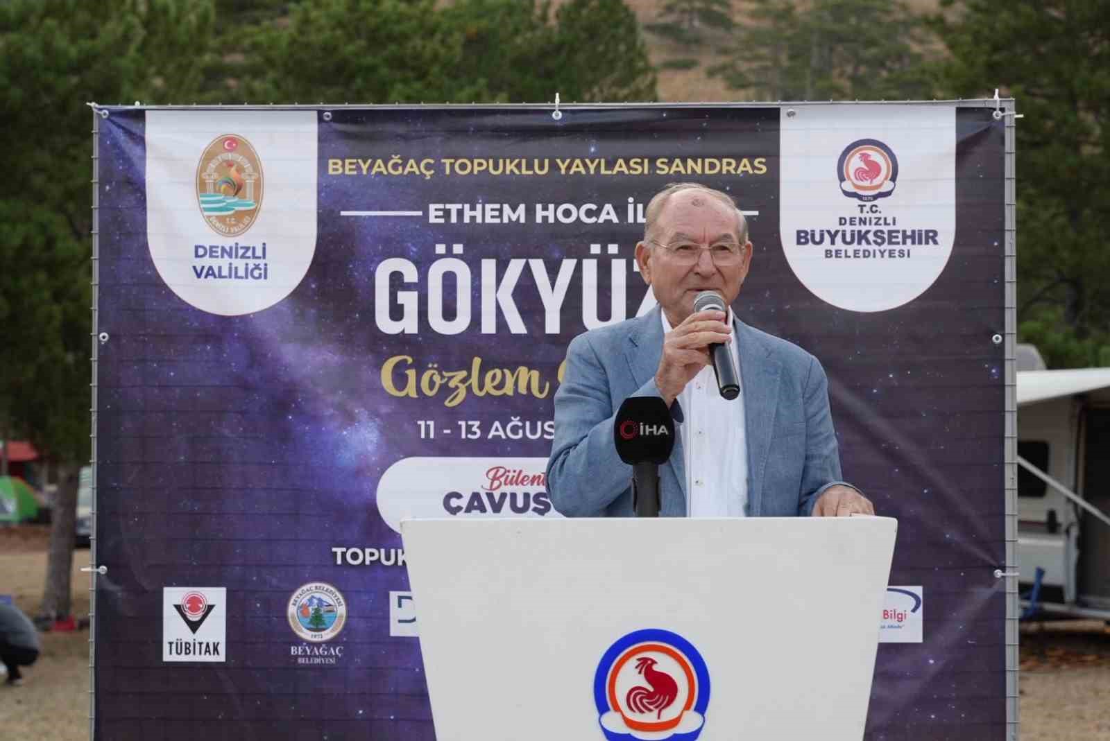 Ethem Hoca ile Topuklu Yaylası Gökyüzü Gözlem Şenliği düzenlenen törenle başladı