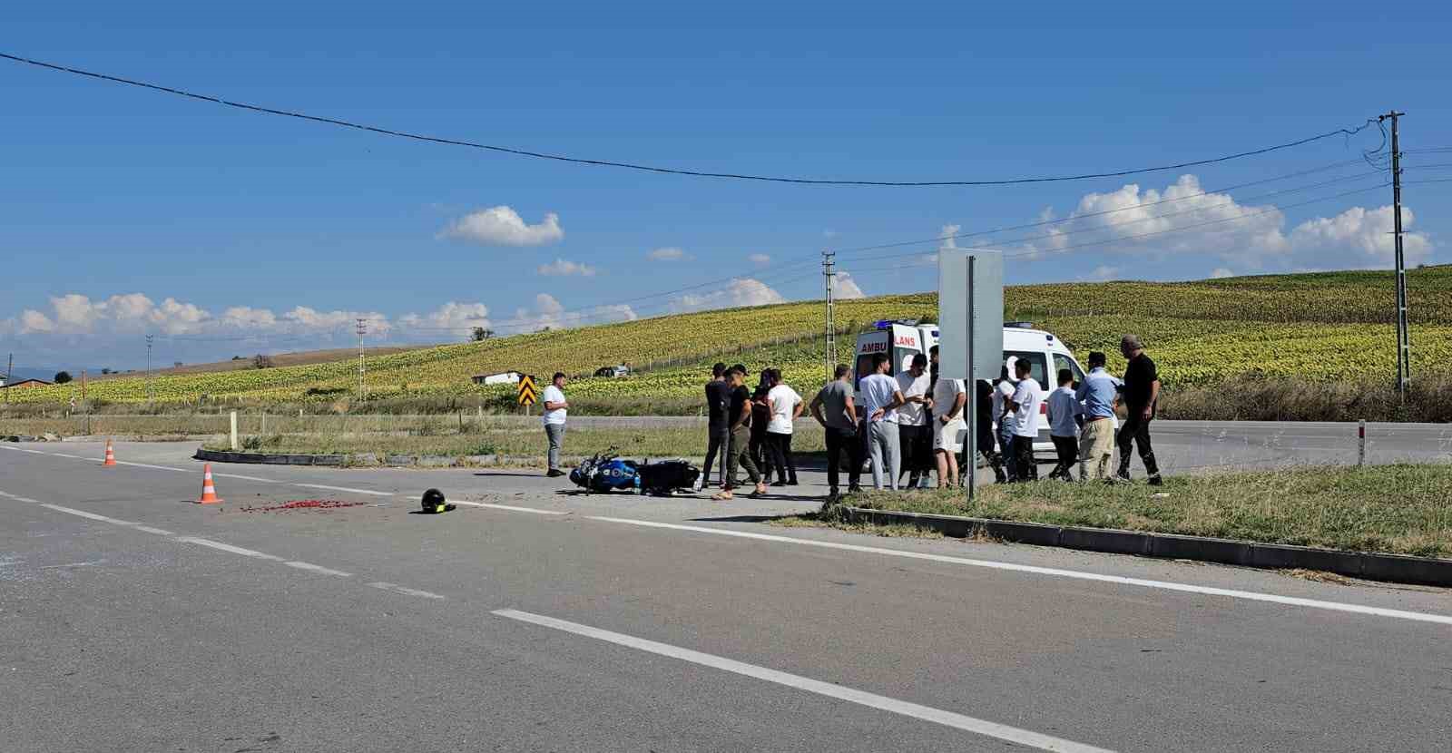 Samsun’da motosikletler çarpıştı: 3 yaralı