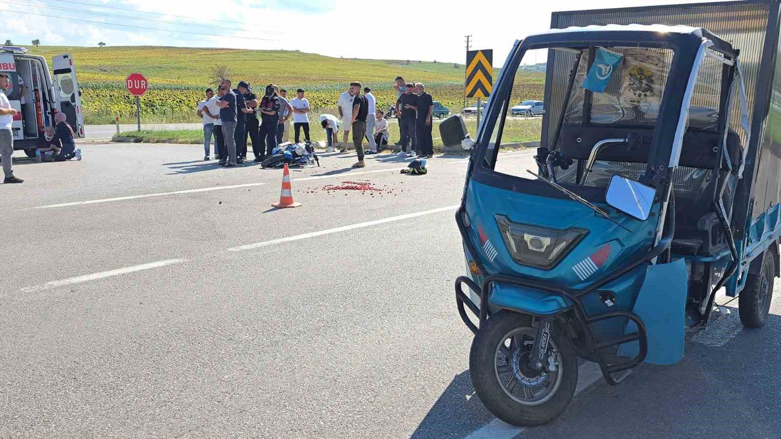 Samsun’da motosikletler çarpıştı: 3 yaralı