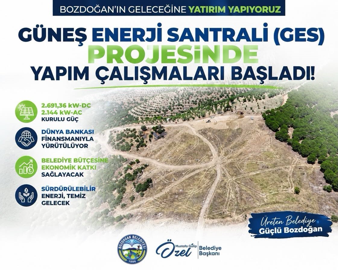 Bozdoğan’ın enerjisi güneşten gelecek