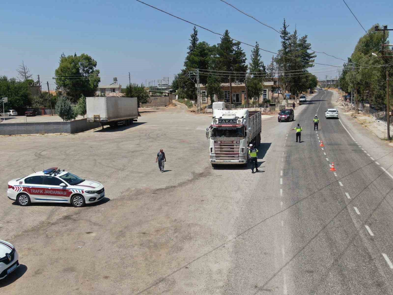 Kilis’te drone destekli trafik denetimi