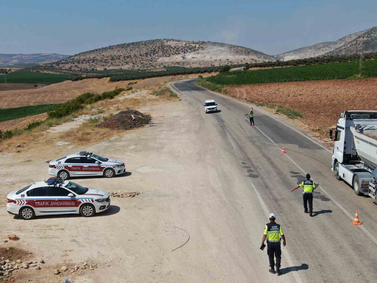 Kilis’te drone destekli trafik denetimi