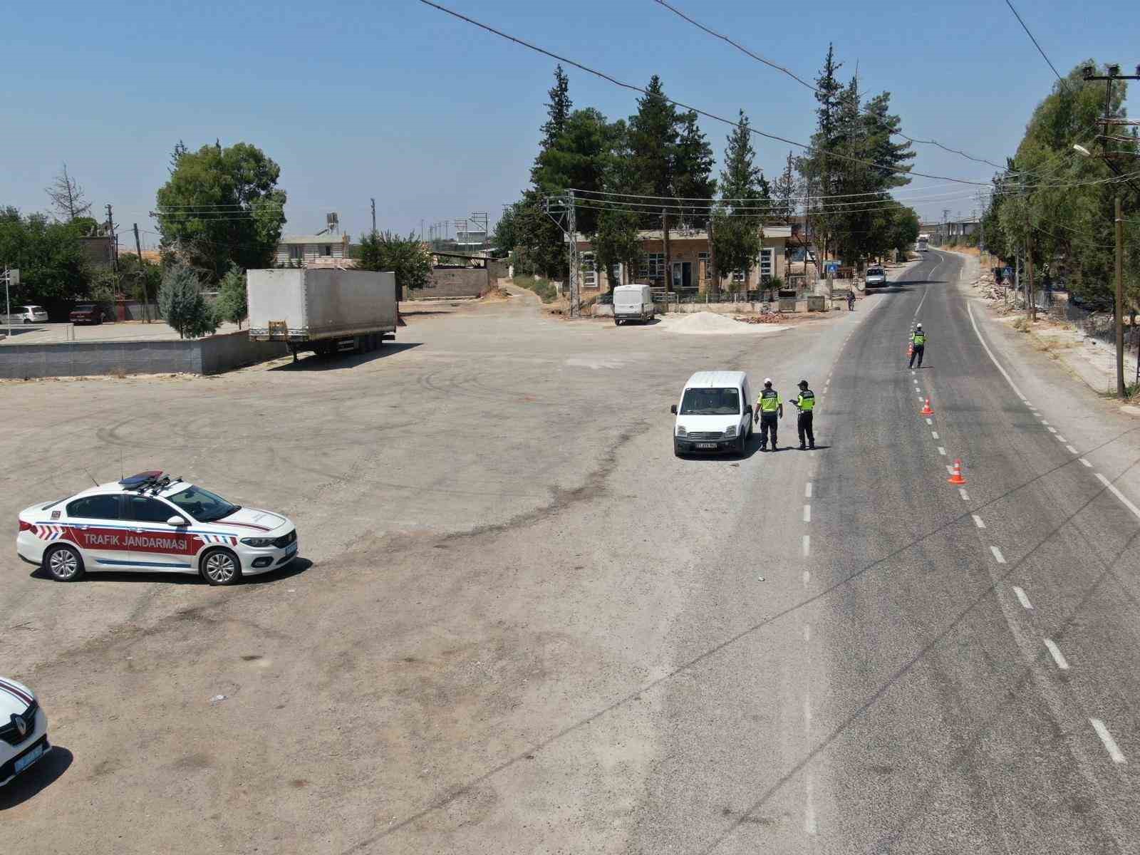 Kilis’te drone destekli trafik denetimi