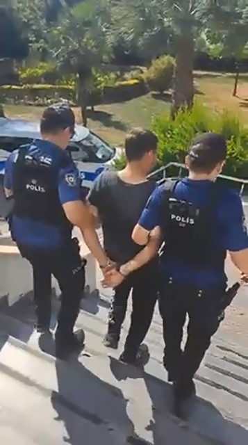Polise yakalanmamak için saçını kazıttı, yine kaçamadı