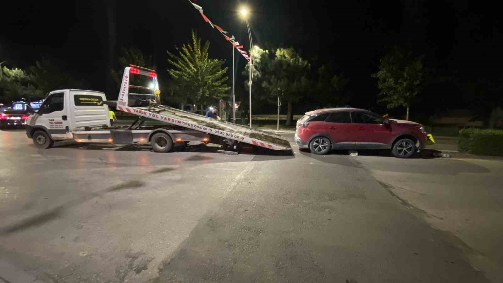Çorum’da otomobil ile motosiklet çarpıştı: 1 yaralı
