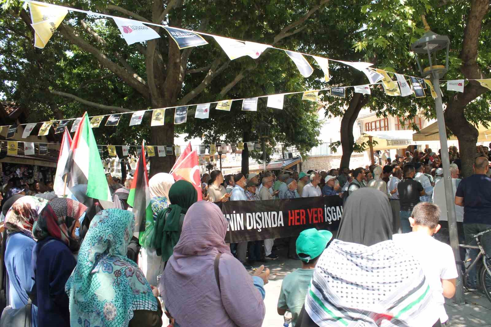 Konya’dan sınır kapısında bekletilen Filistin Konvoyu’na destek