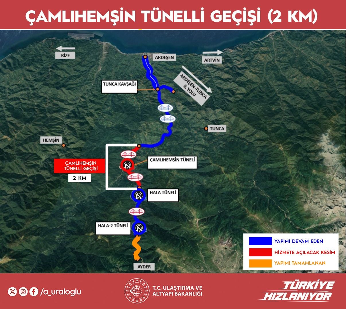 Ayder Yaylası’na ulaşım 20 dakika kısalacak