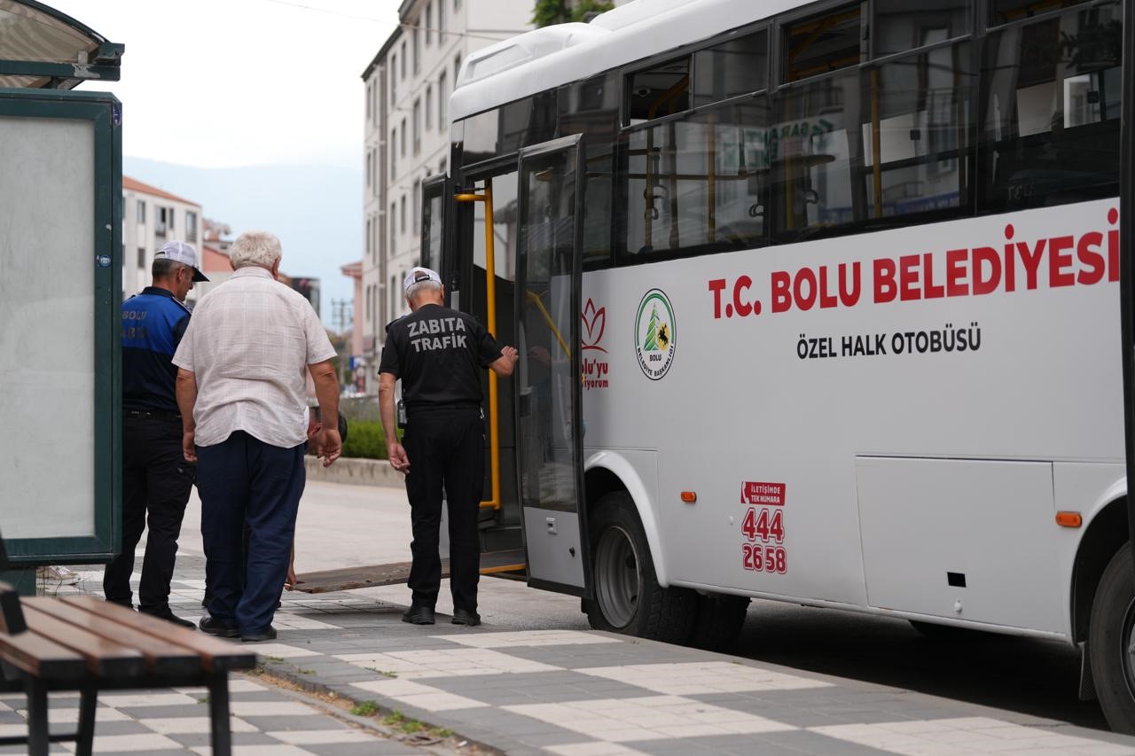 Bolu’da otobüs ve taksilere hijyen ve güvenlik denetimi