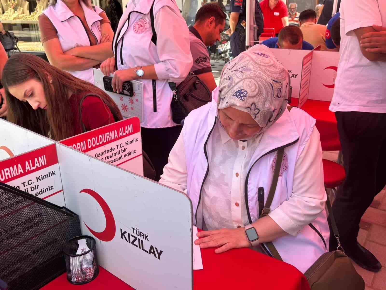 Kırklareli’de ‘Mahallenin Gücü Kan Bağışıyla Büyür’ kampanyası