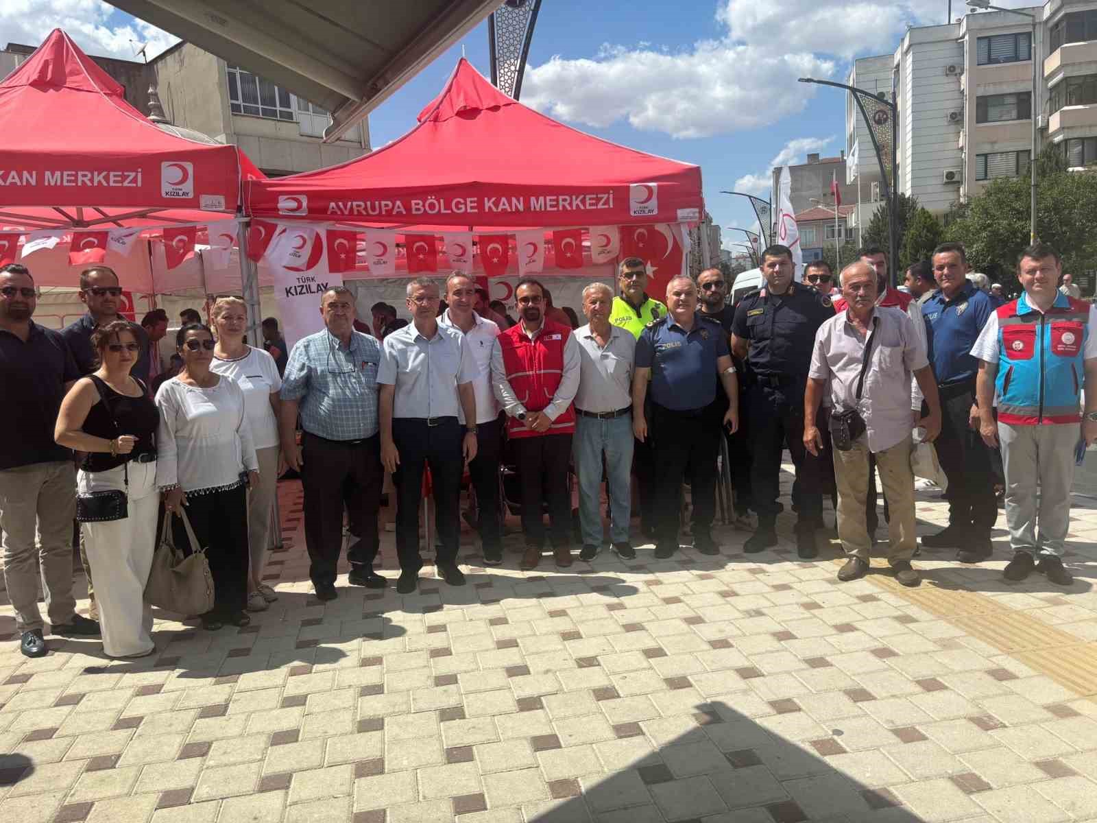 Kırklareli’de ‘Mahallenin Gücü Kan Bağışıyla Büyür’ kampanyası