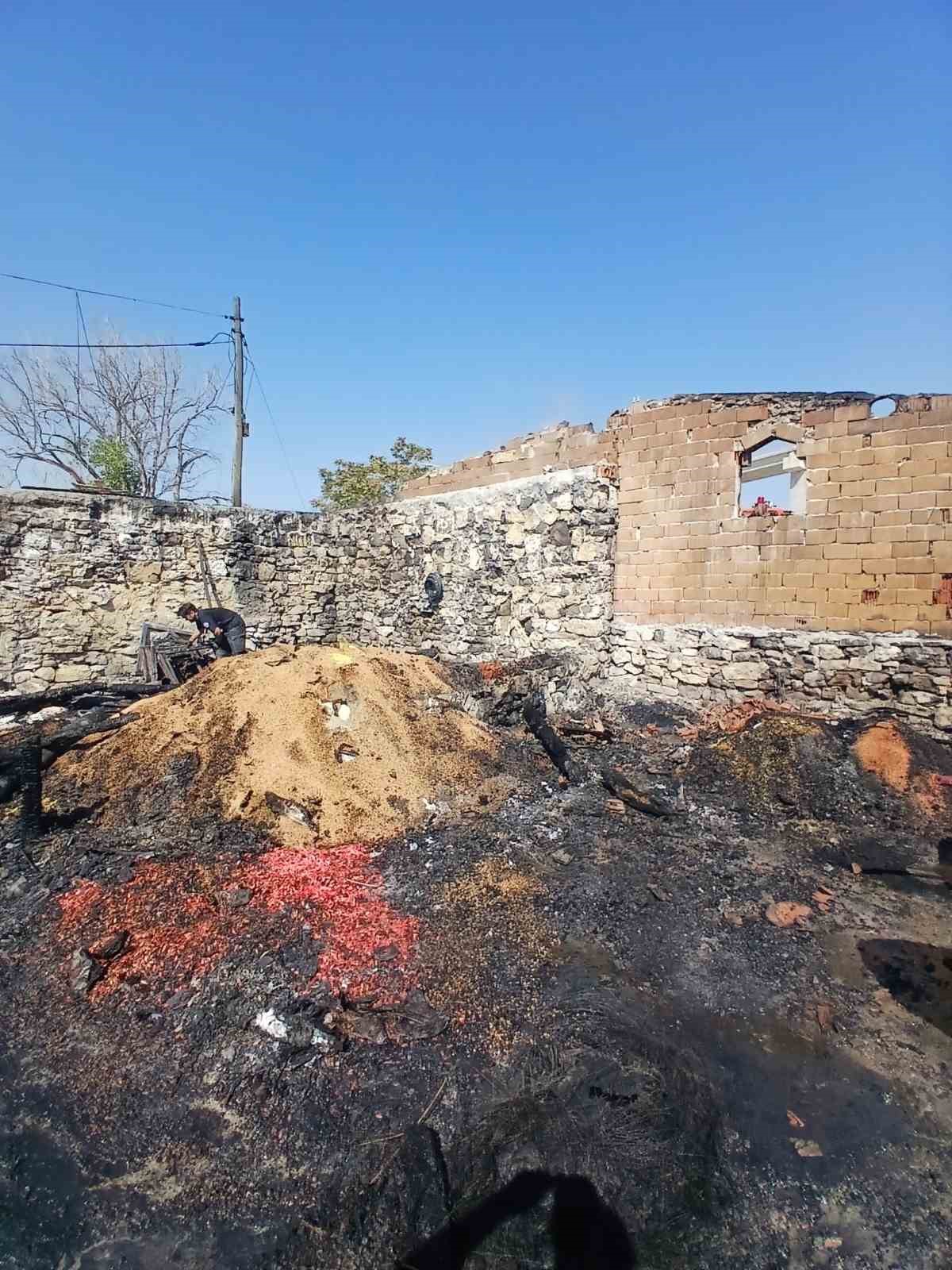 Eskişehir’de müstakil ev çıkan yangında küle döndü