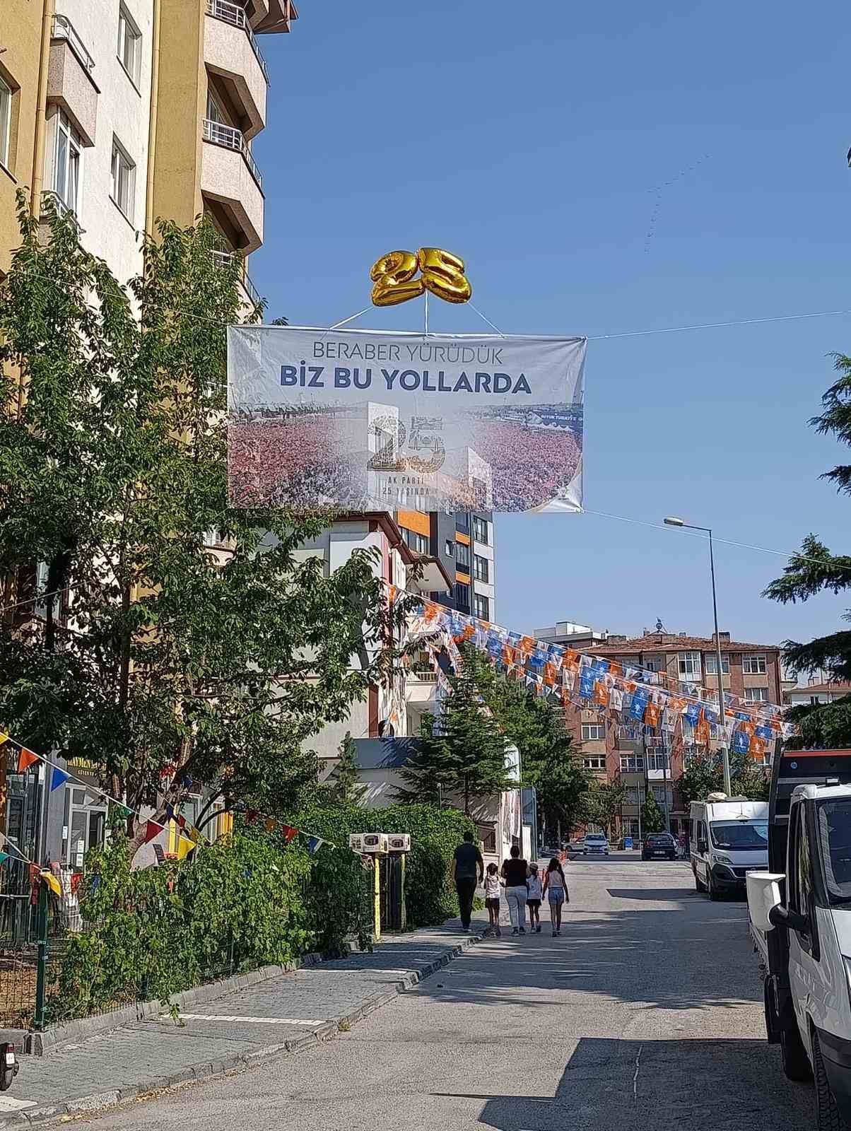Talas’ta AK Parti’nin 25. Yıldönümü’nde coşkulu kutlama