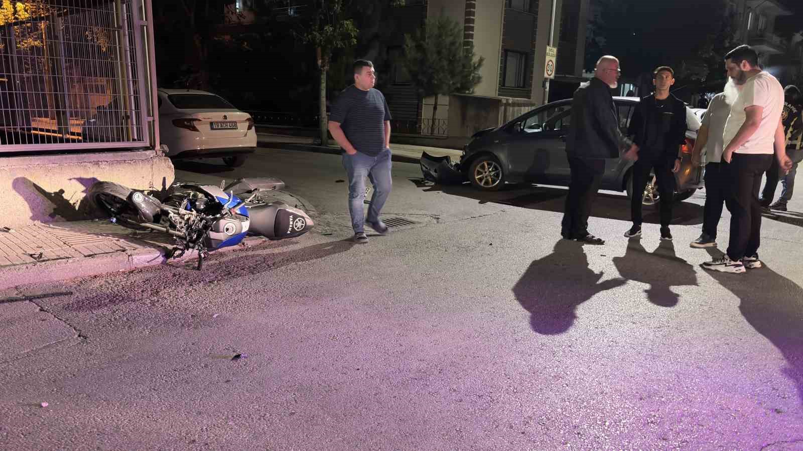 Çorum’da otomobil ile motosiklet çarpıştı: 1 yaralı