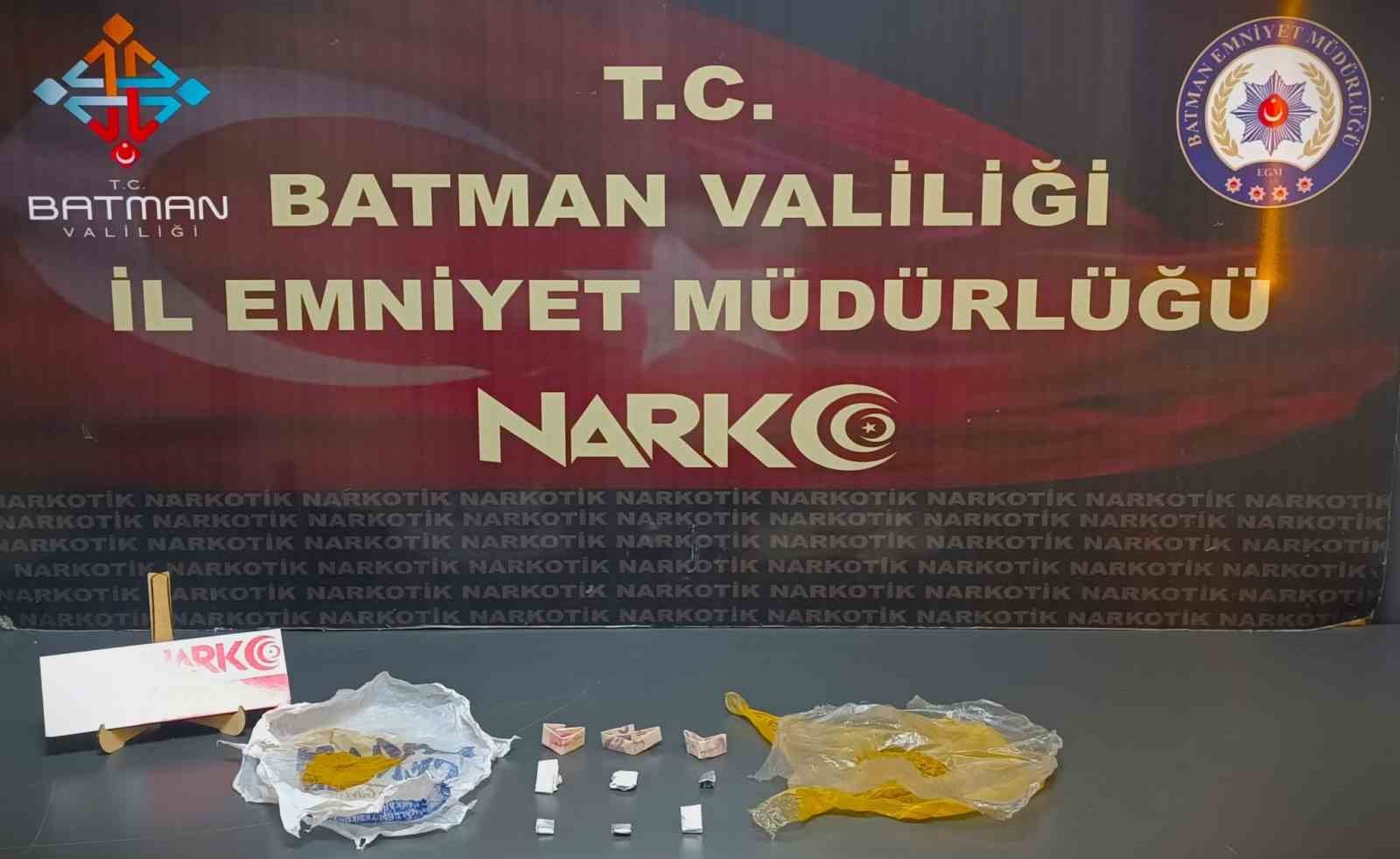Batman’da uyuşturucu operasyonları: 5 tutuklama