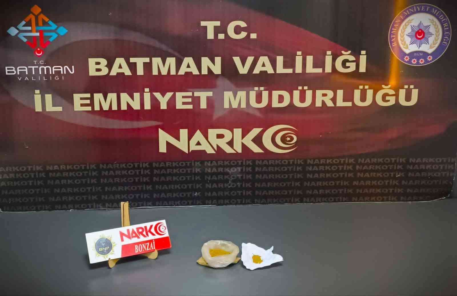 Batman’da uyuşturucu operasyonları: 5 tutuklama