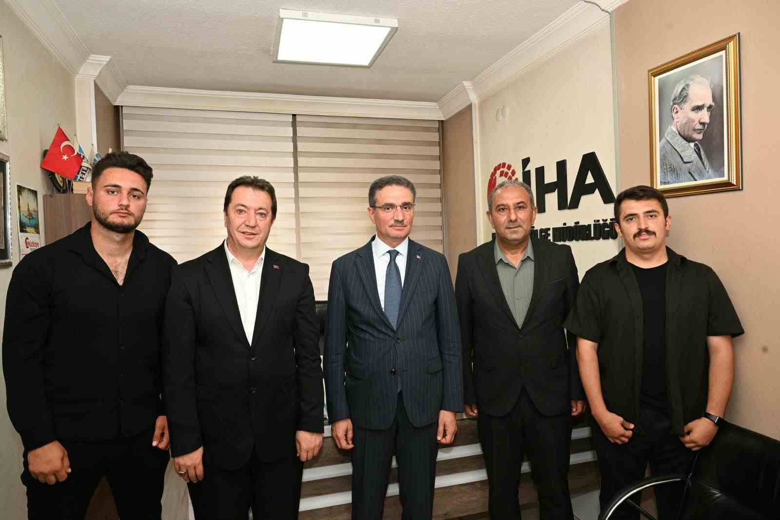 Vali Baruş’tan İHA Erzurum Bölge Müdürlüğü’ne ziyaret