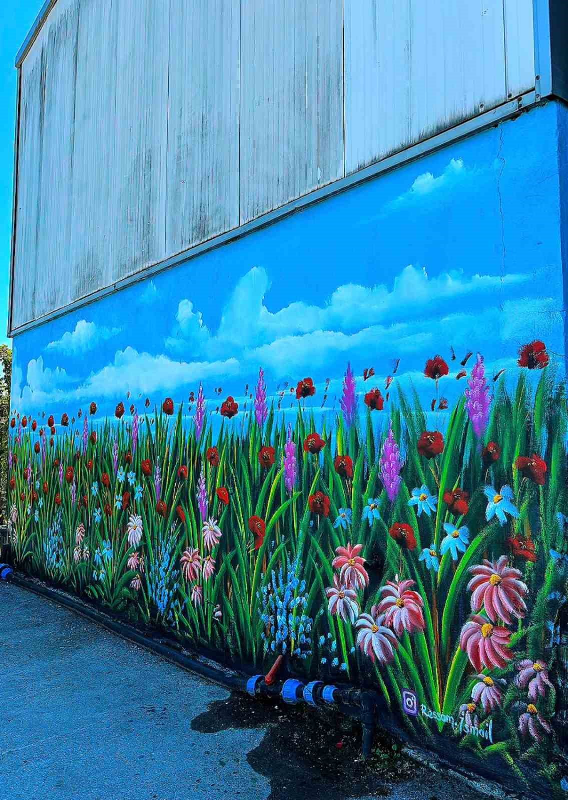 Kocaeli’nin "Bob Ross"u sokakları renklendiriyor