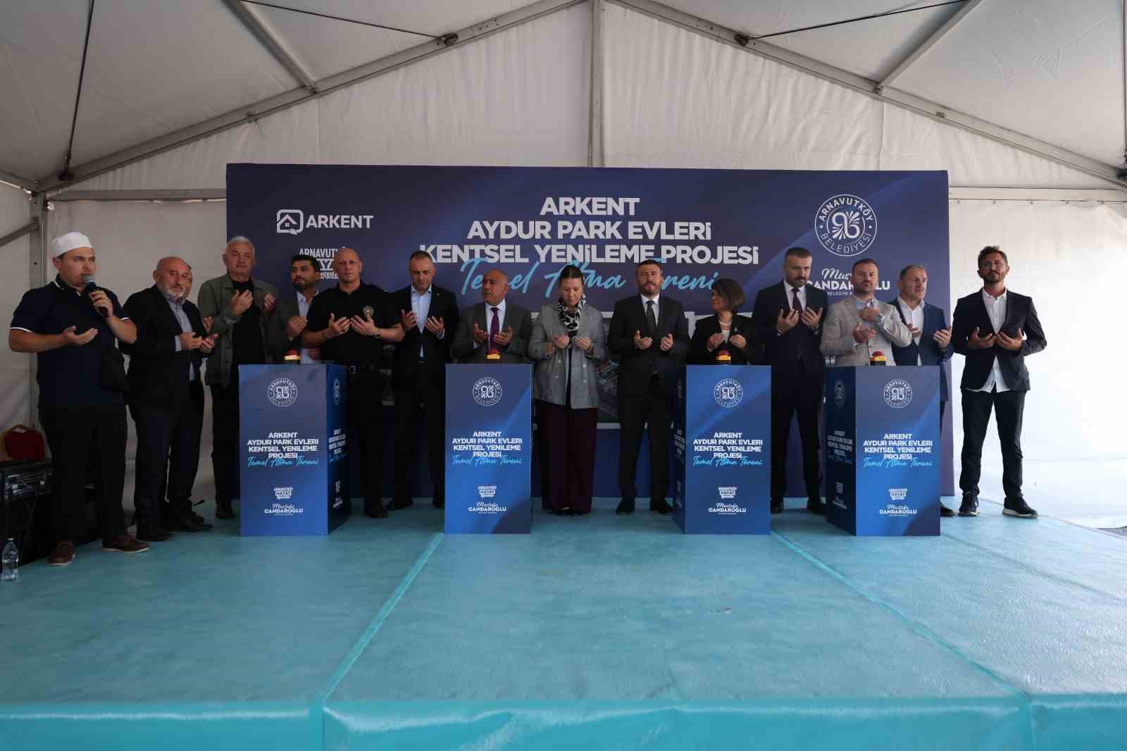 17 Ağustos depreminin sene-i devriyesinde Arnavutköy’de yeni konutların temeli atıldı