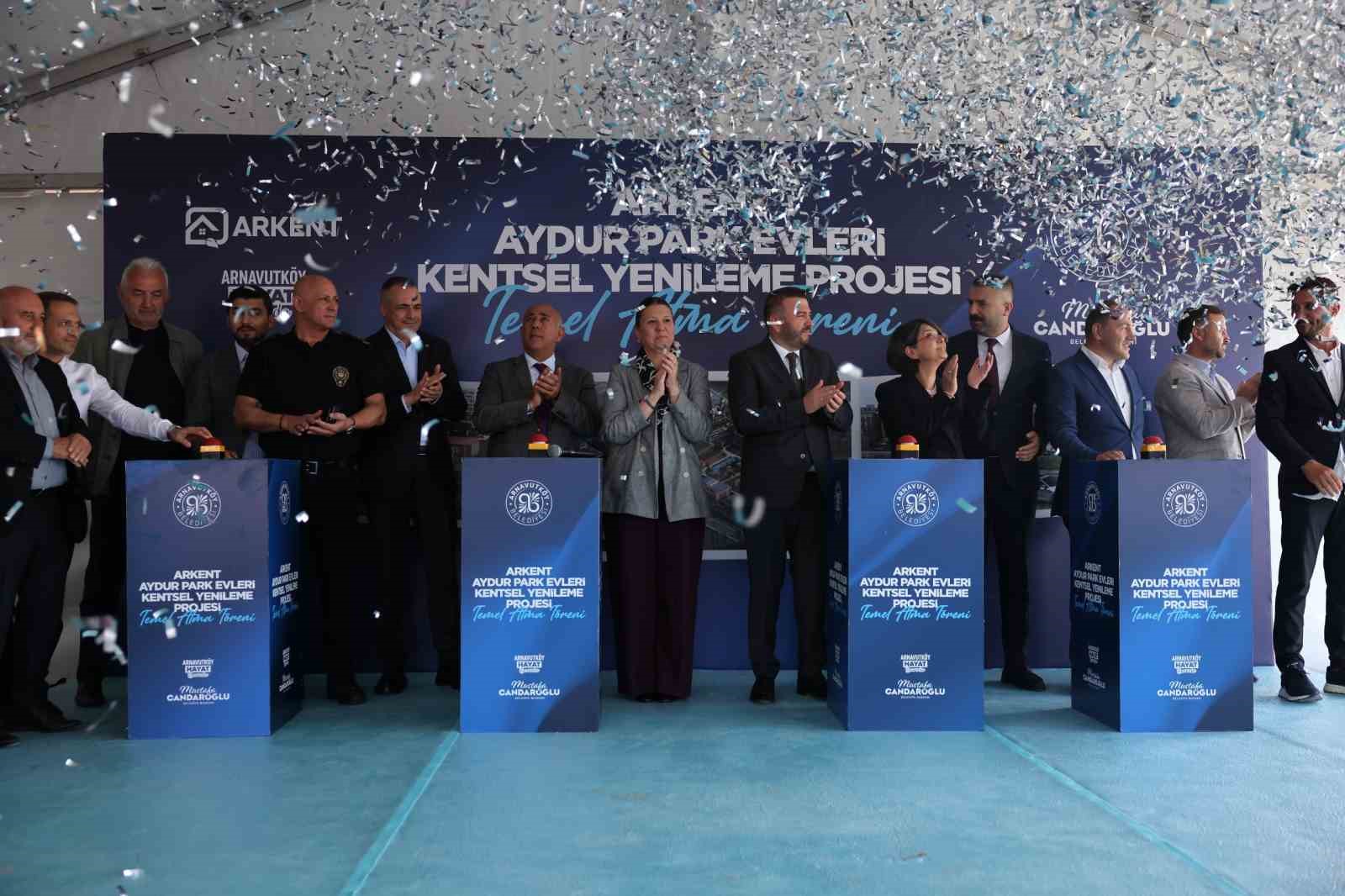 17 Ağustos depreminin sene-i devriyesinde Arnavutköy’de yeni konutların temeli atıldı