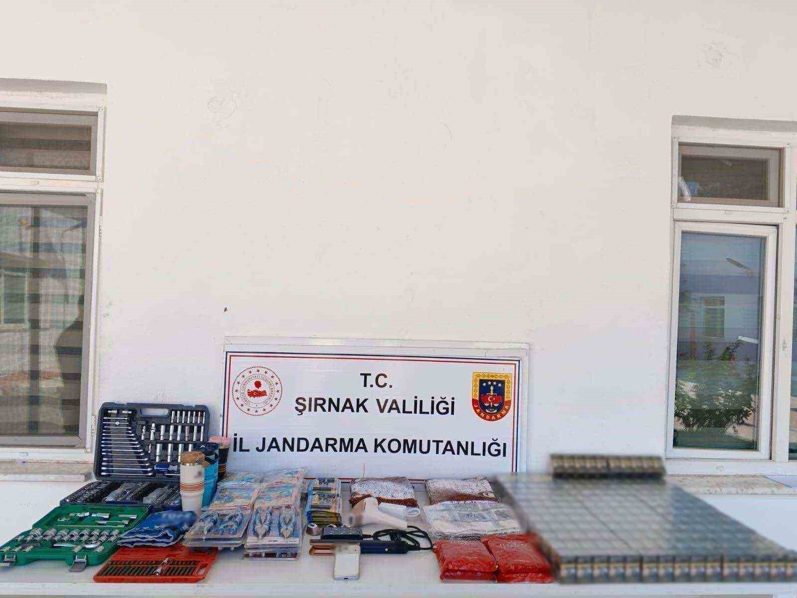 Şırnak’ta kaçakçılık operasyonu: 26 milyon liralık kaçak malzeme ele geçirildi