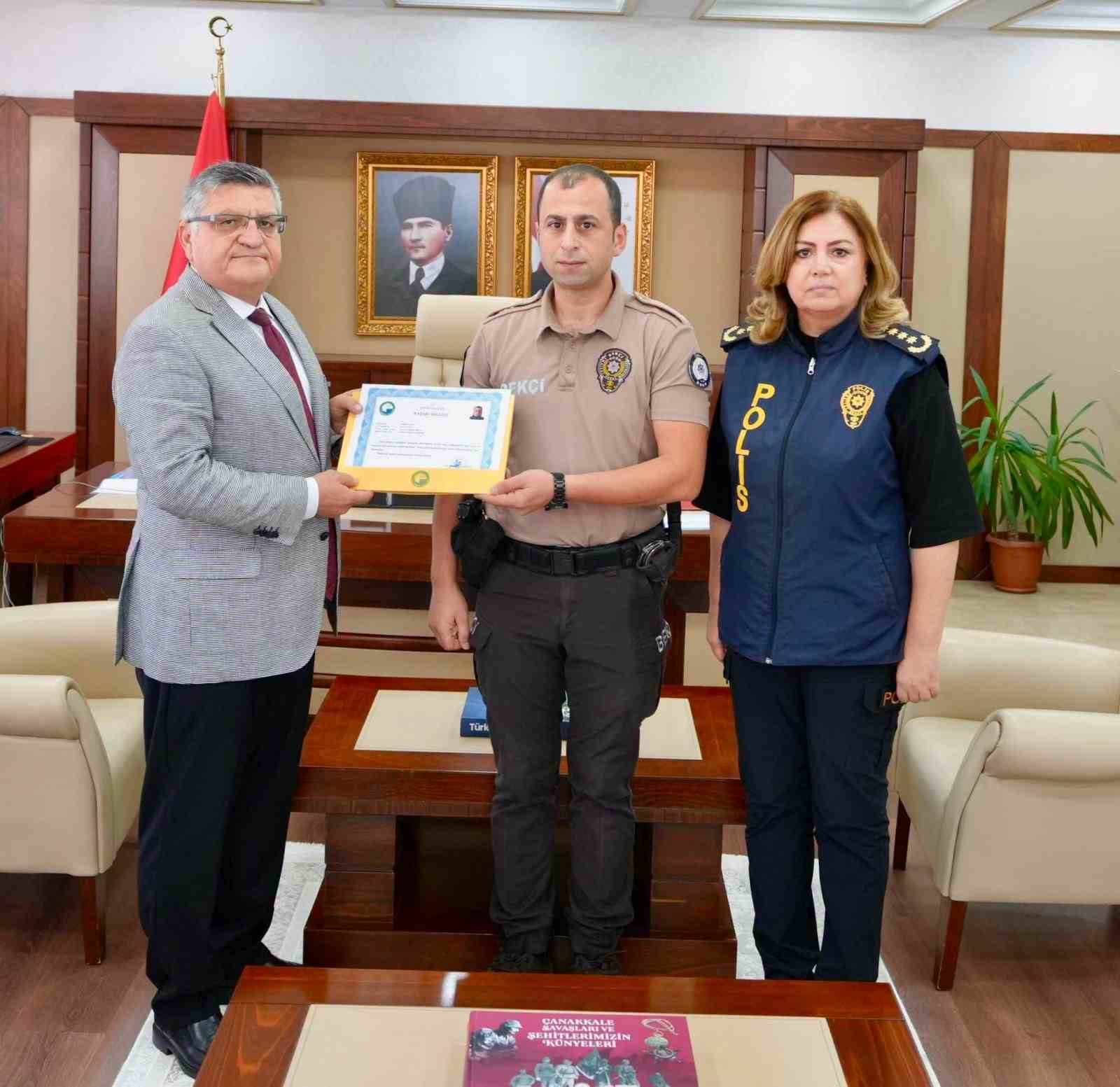 Sinop’ta başarılı bekçilere ödül