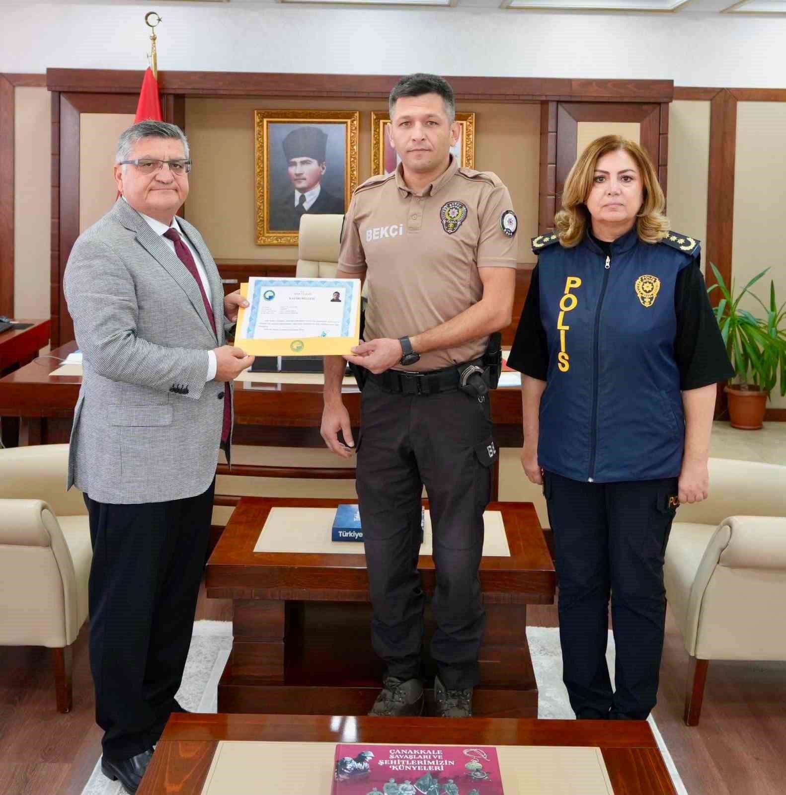 Sinop’ta başarılı bekçilere ödül