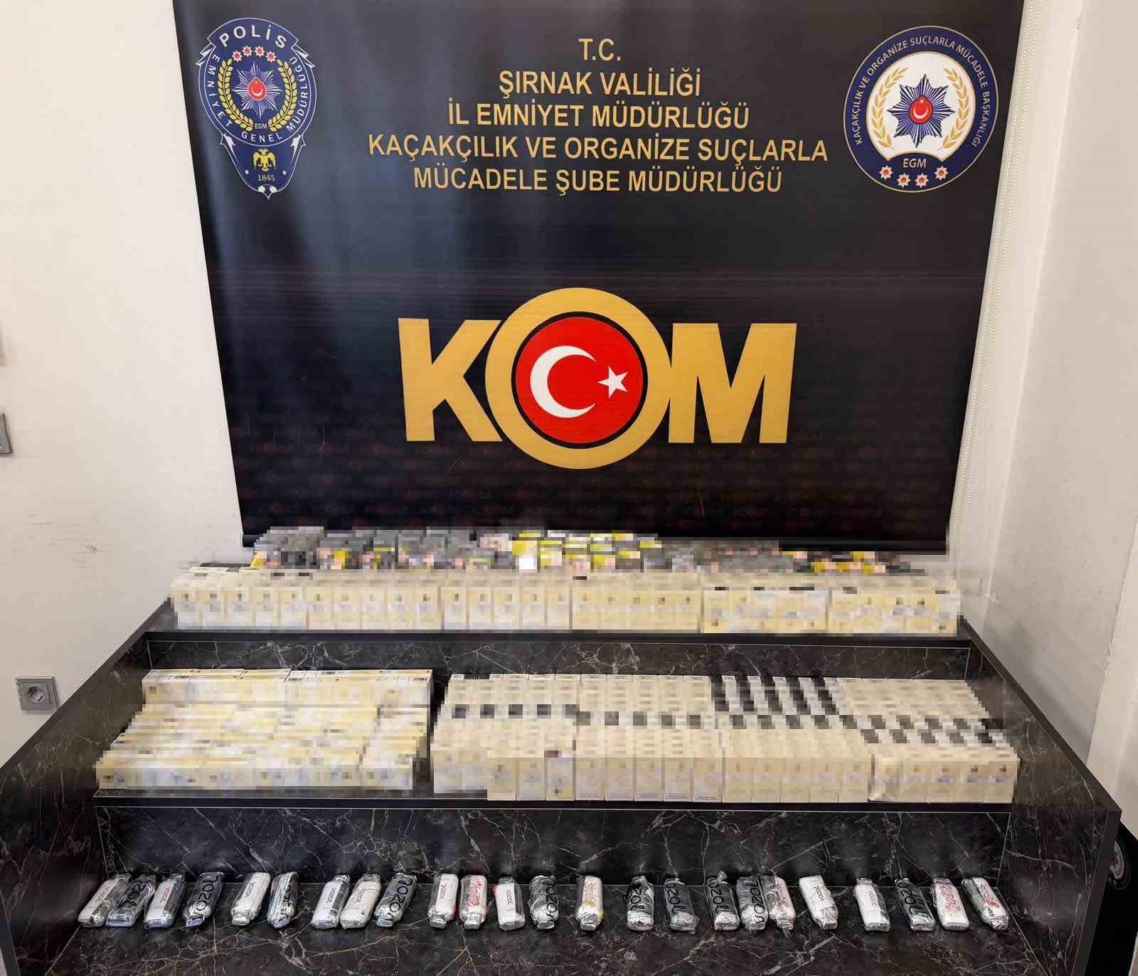 Şırnak’ta asayiş ve narkotik operasyonları düzenlendi