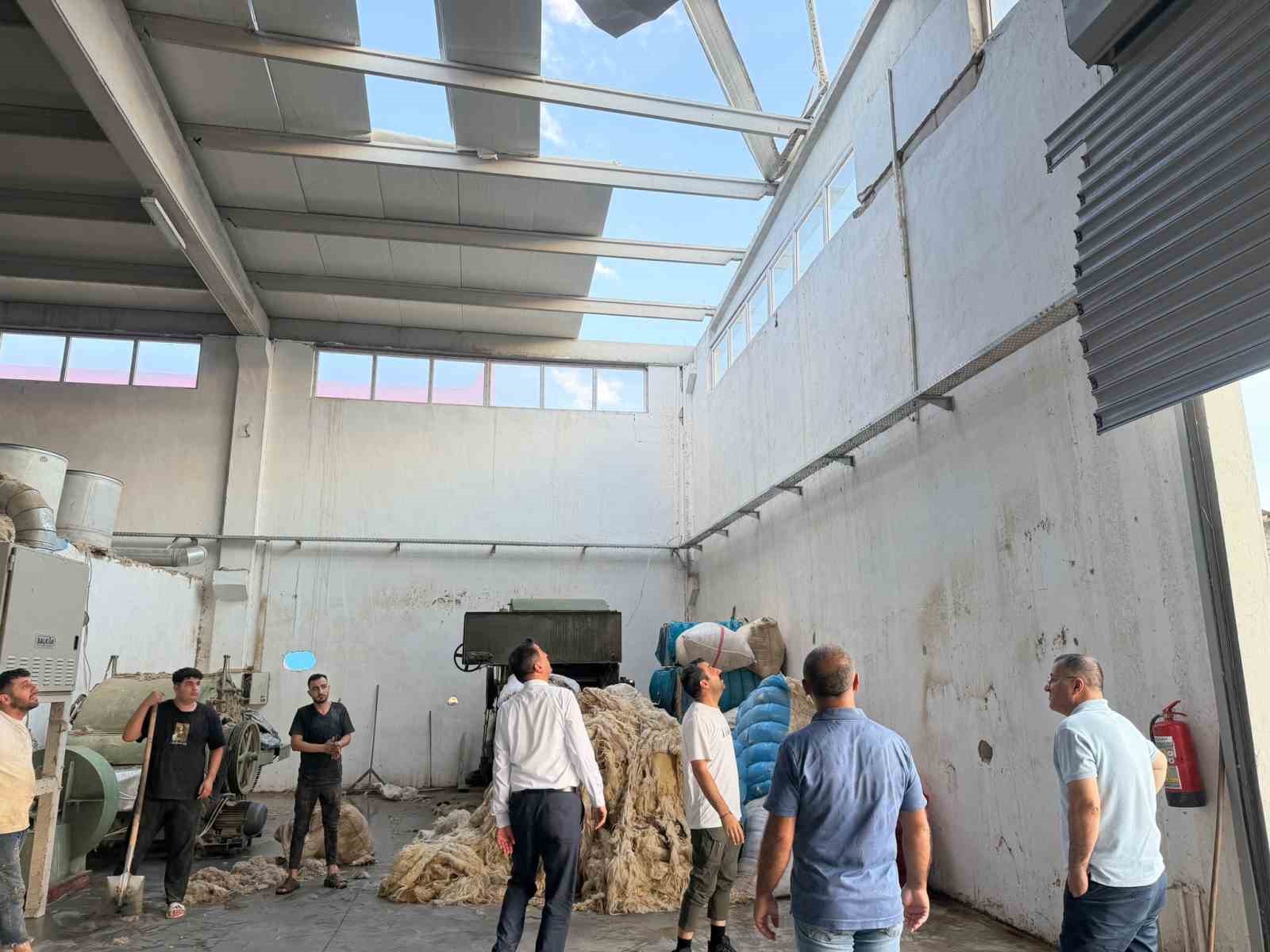 MTSO Başkan Adayı Boyraz’dan fırtınadan etkilenen OSB’ye ziyaret