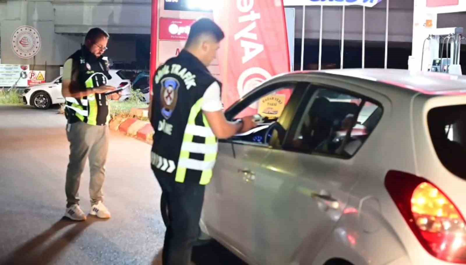 Edirne’de gece trafik uygulaması