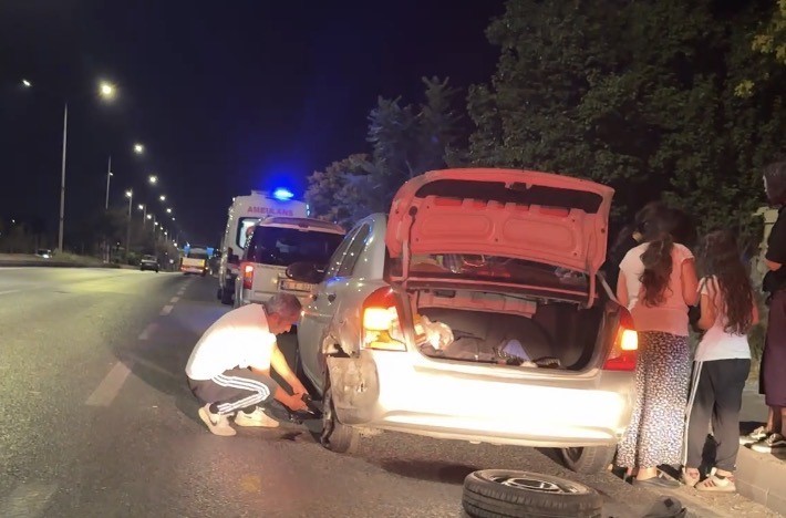 Eskişehir çevre yolunda iki otomobil çarpıştı: 1 yaralı
