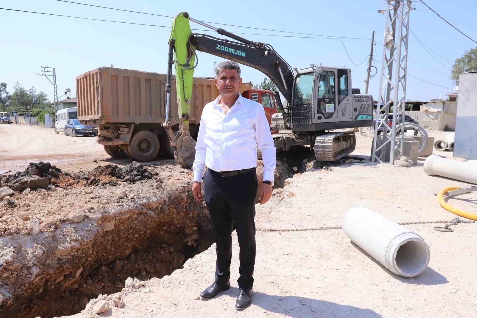 Tayfur Sökmen Mahallesi’nde kanalizasyon çalışmaları hız kazandı