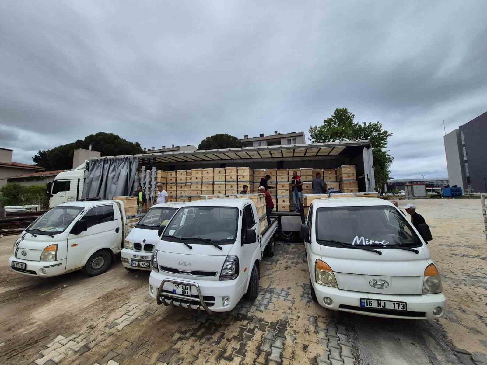 Yangından etkilenen arıcılara 2 bin kovan dağıtıldı