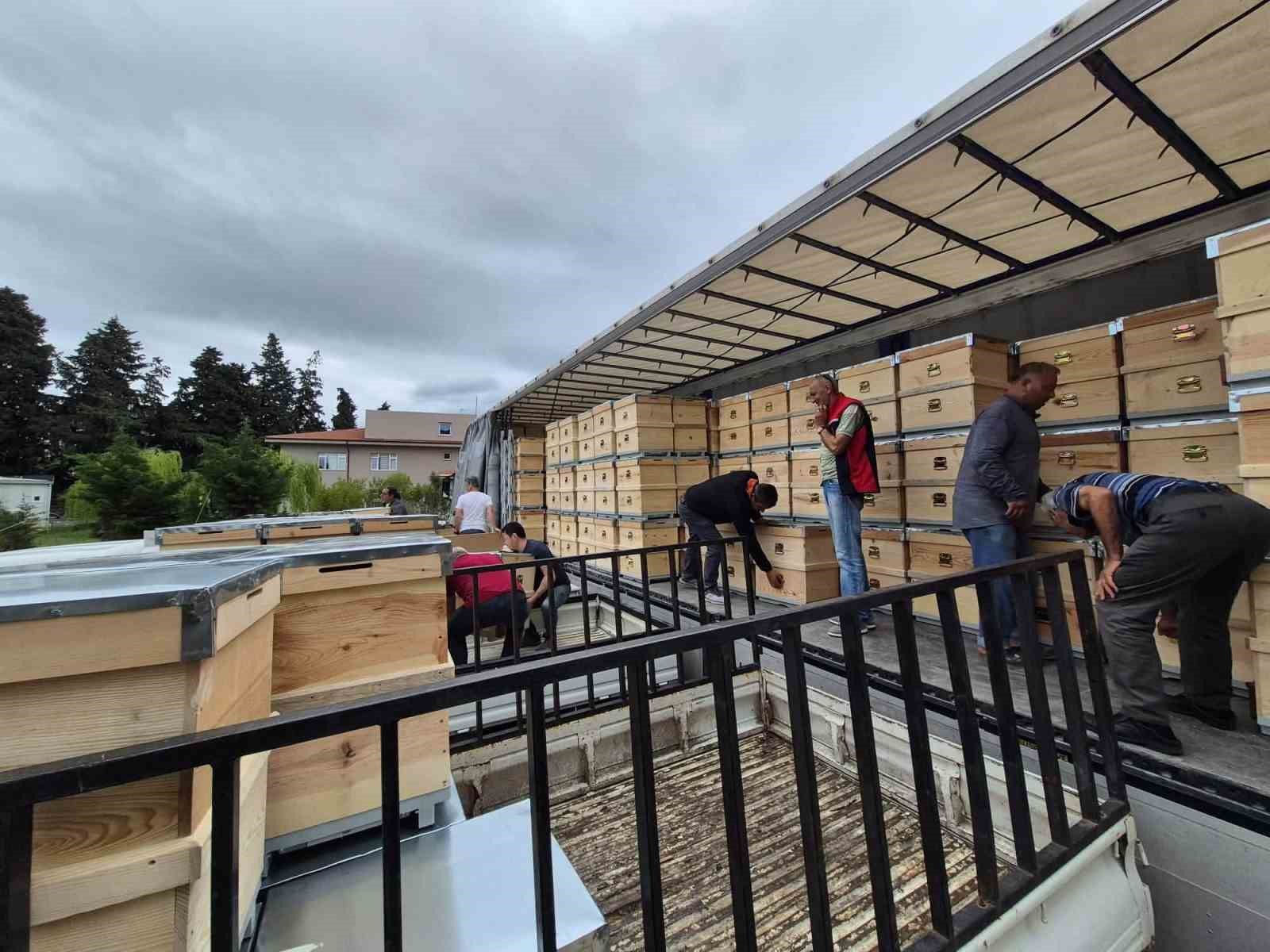 Yangından etkilenen arıcılara 2 bin kovan dağıtıldı