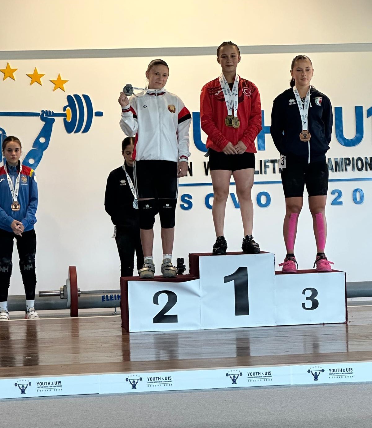 U-15 ve Yıldızlar Avrupa Halter Şampiyonası’nda millilerden 3 Avrupa rekoru