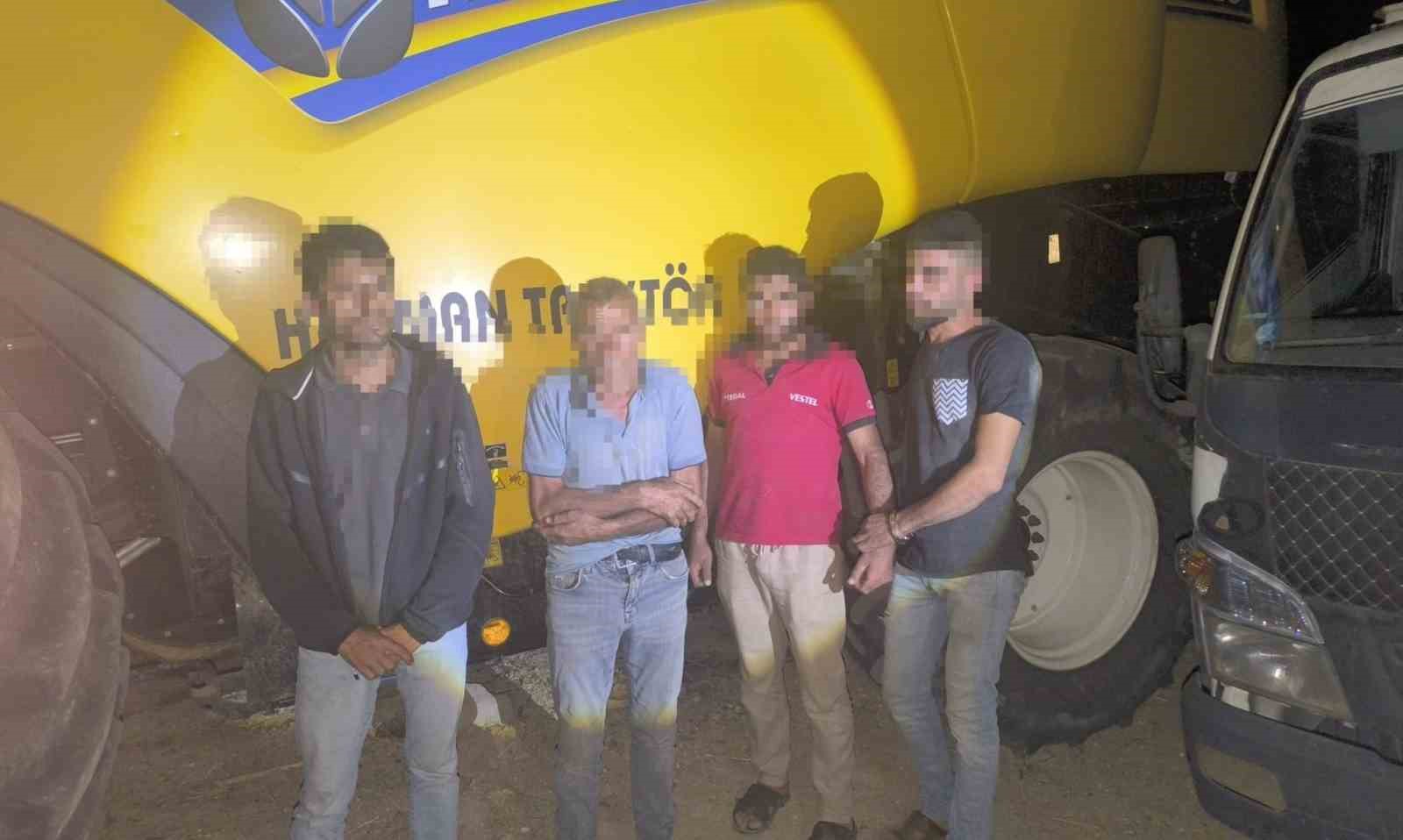 Buğday hırsızlığı iddiasıyla 4 şüpheli gözaltına alındı