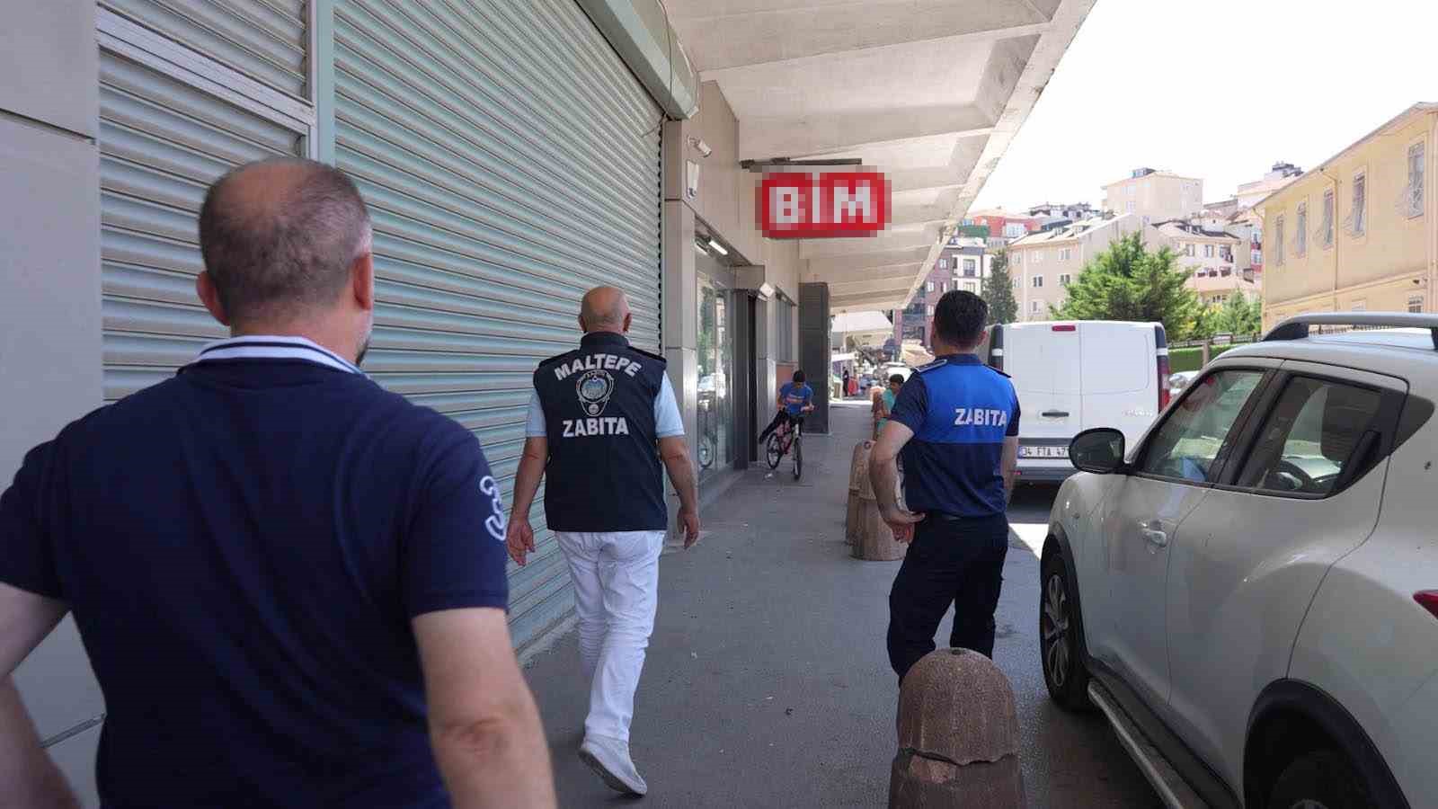 Maltepe’de ruhsatsız ve sağlıksız şartlarda faaliyet gösteren zincir market kapatıldı