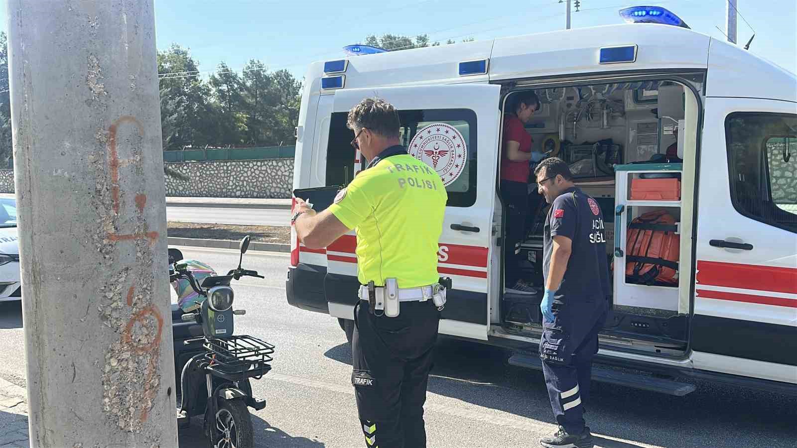 Burdur’da devrilen 3 tekerlekli motosikletin sürücüsü yaralandı