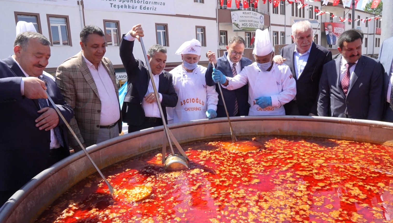 Kelkit’te kuru fasulyeyle dünya rekoru kırıldı