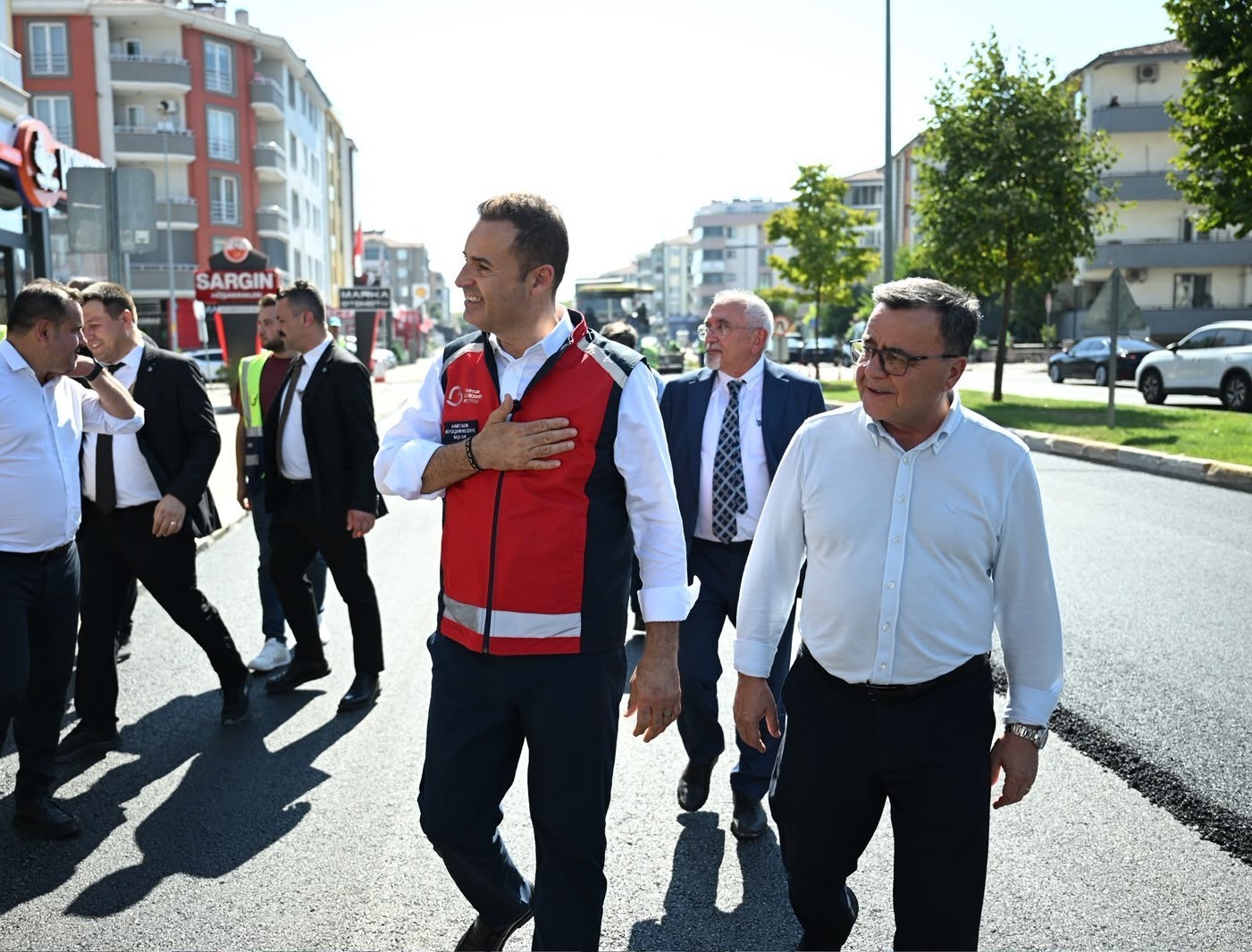Savaştepe caddesi modern yüzüne kavuştu