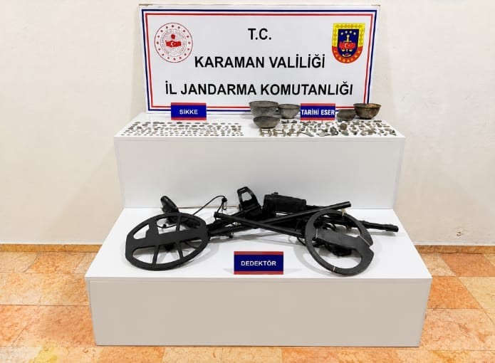 Karaman’da tarihi eser ve uyuşturucu ele geçirildi: Aranan 7 kişi tutuklandı