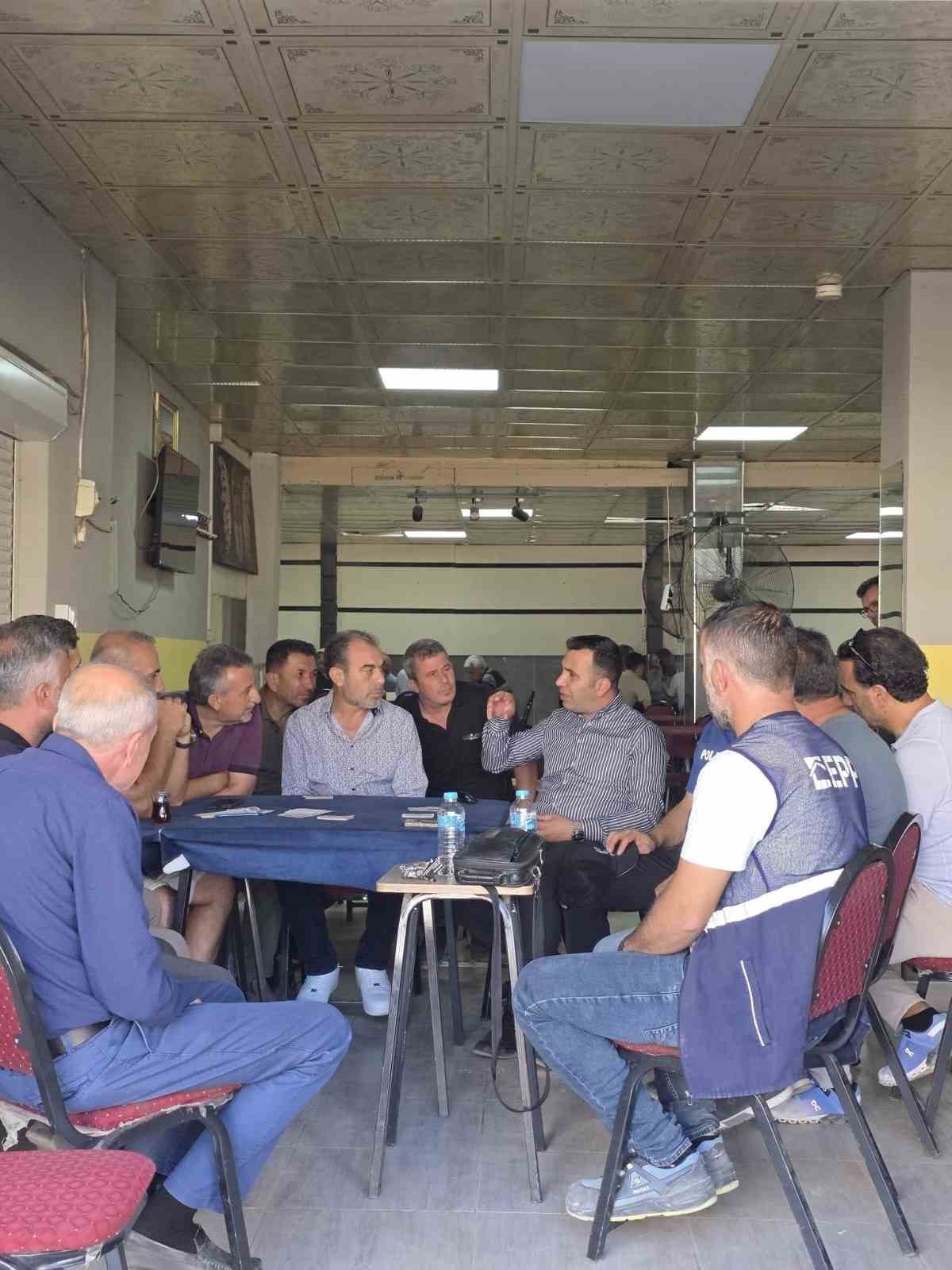 Kaymakam Algın, rezerv alanındaki çalışmaları inceledi